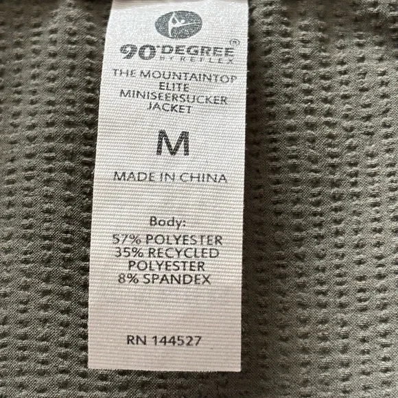 90 Degree By Reflex Olive Green Jacket Size M - Picture 9 of 16